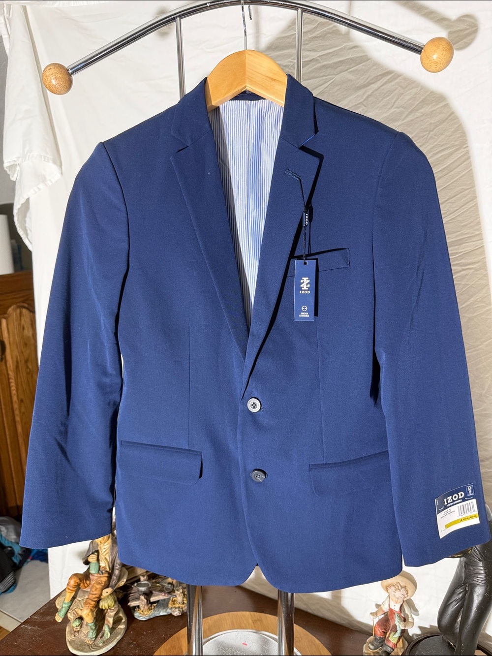 Izod Boys Navy Blue Two-Button Blazer